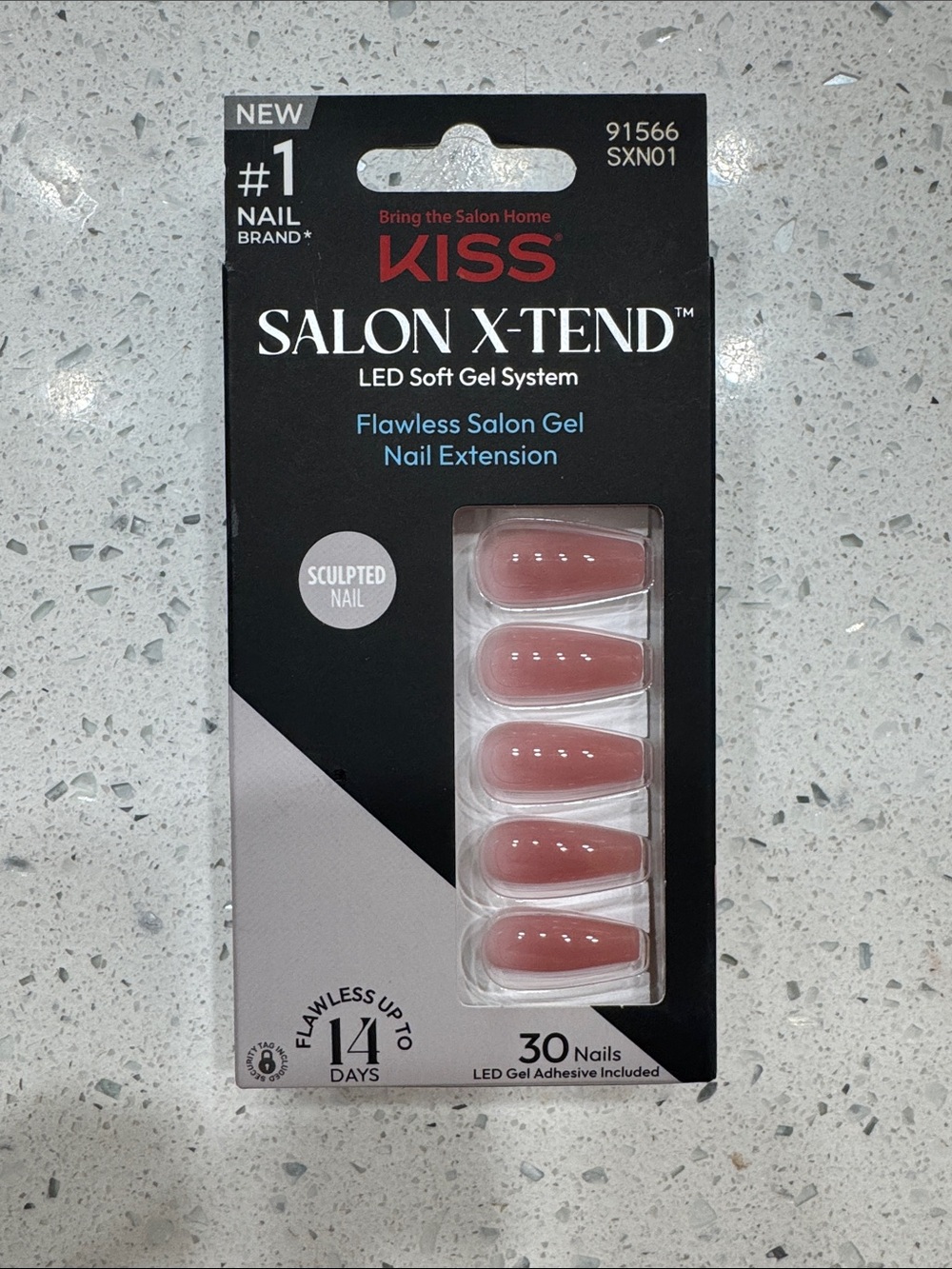 KISS Salon X-Tend Soft Nude Pink Press-On Nails